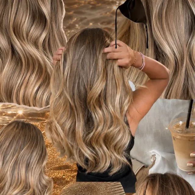 Beige Blonde 👱♀️ Balayage If you’ve been dreaming of a blonde that looks beautiful in the salon AND grows out beautifully, this is your sign. 🤎 ✨ Custom colo